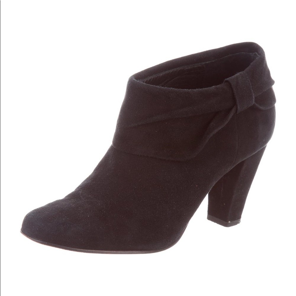 Kate Spade Suede Fold-over Booties w/ Bow size 7.5
